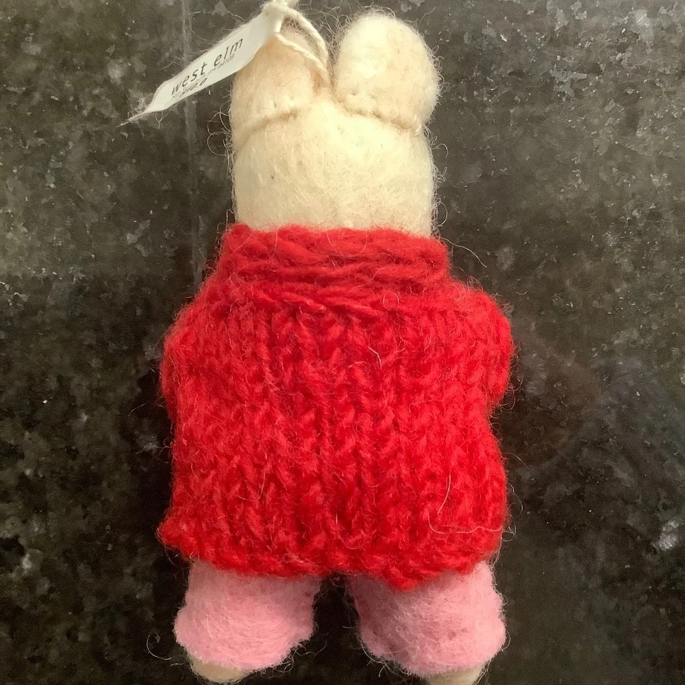 Mouse with Book Ornament